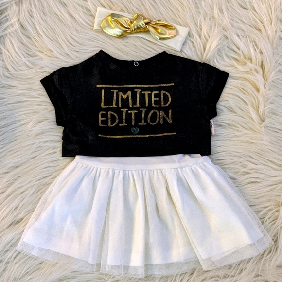 Mini Heroes Other - Mini Heroes Newborn Dress with Matching Headband